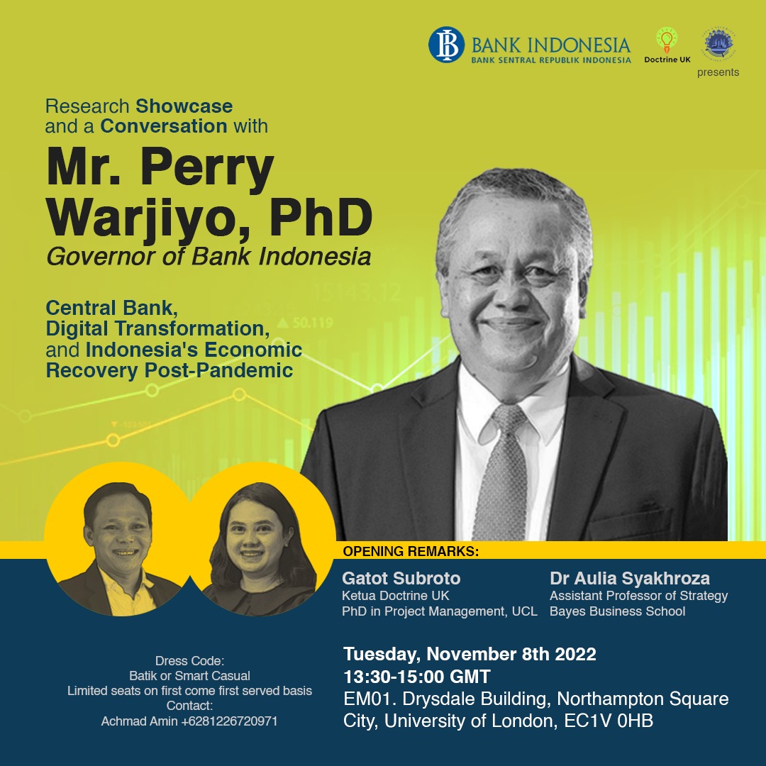 Research Showcase And A Conversation With Mr. Perry Warjiyo, PhD ...